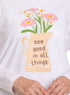 White - Design 29 Printed Long - Sleeve - Khotwh